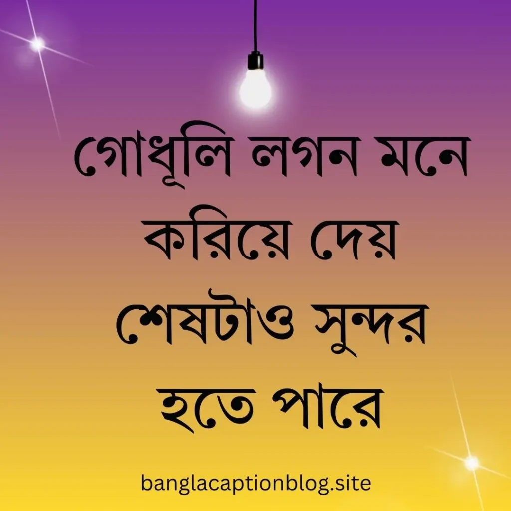  গোধূলি বিকেল নিয়ে ক্যাপশন 